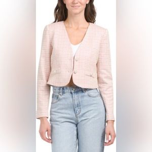 NWOT WAYF Tweed Blazer Jacket Small